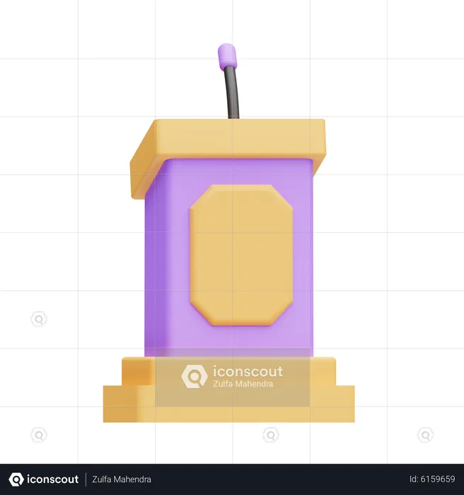 Podio  3D Icon