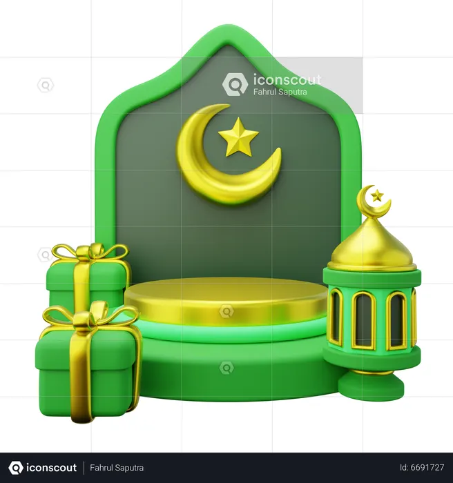 Podio de Ramadán  3D Icon