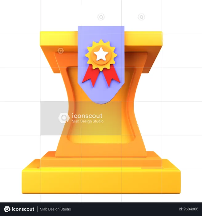 Podio ganador  3D Icon