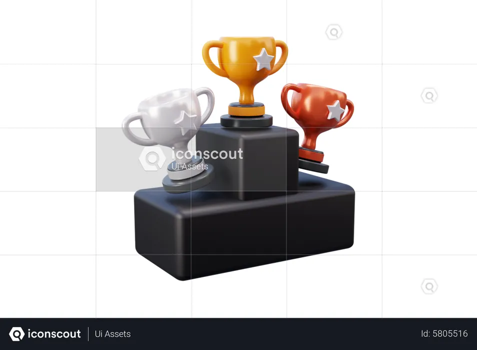 Podio ganador  3D Icon