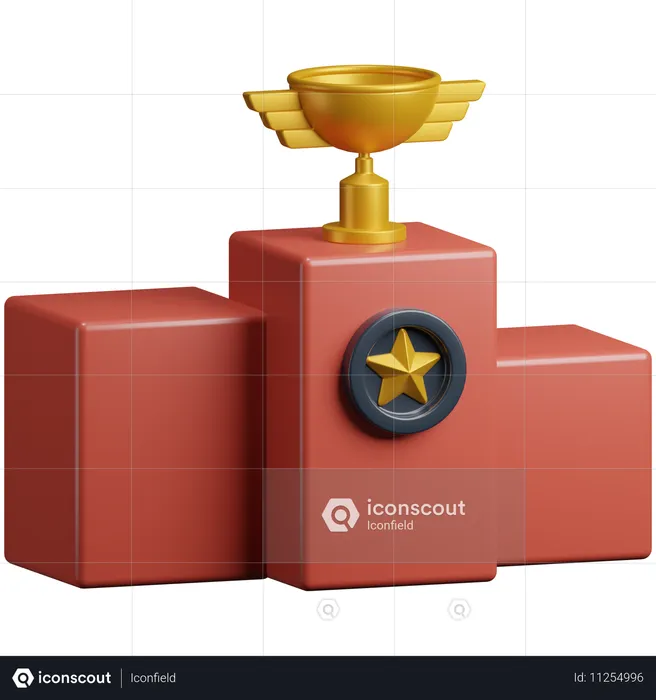 Podio + Trofeo  3D Icon