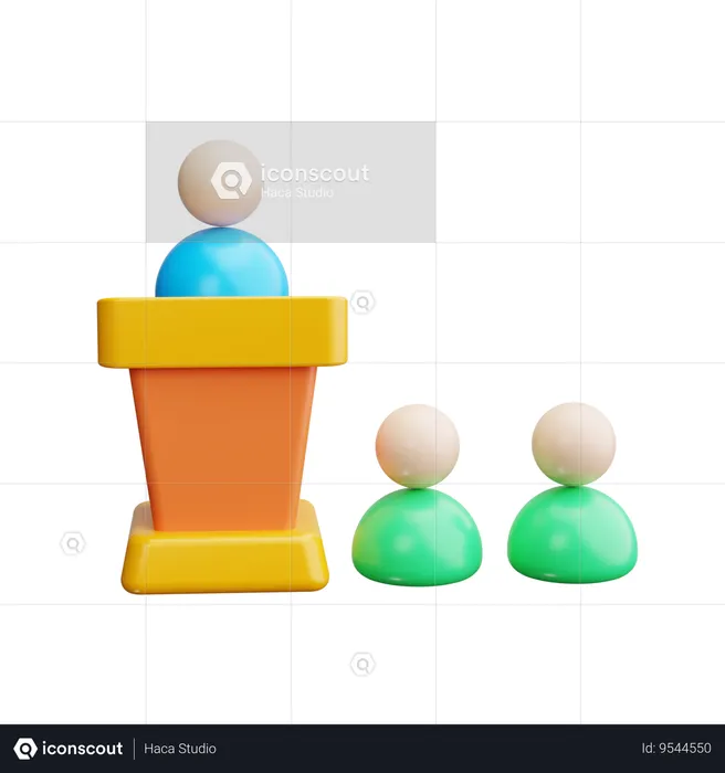 Podium  3D Icon