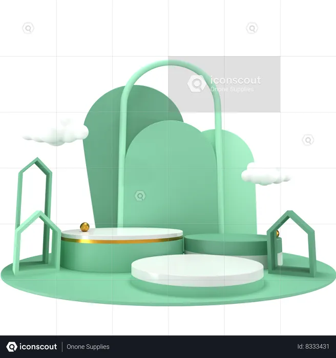 Podium  3D Illustration