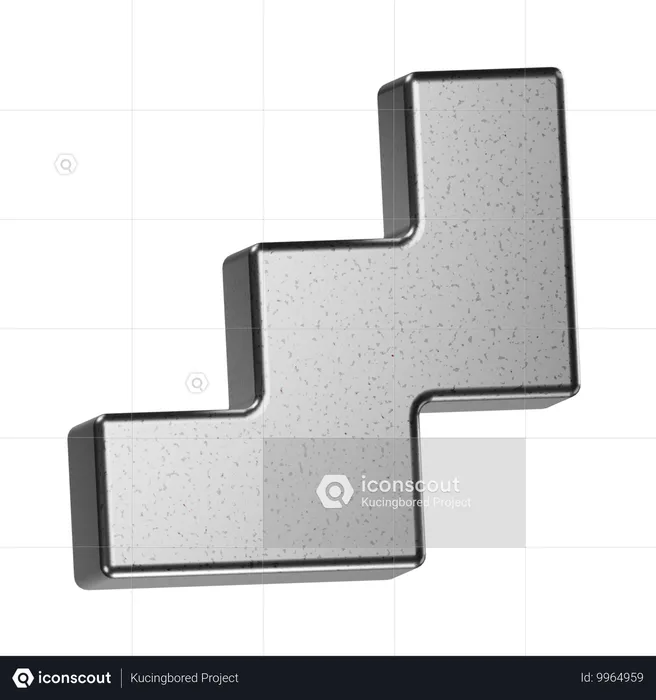 Podium abstrakte Form  3D Icon