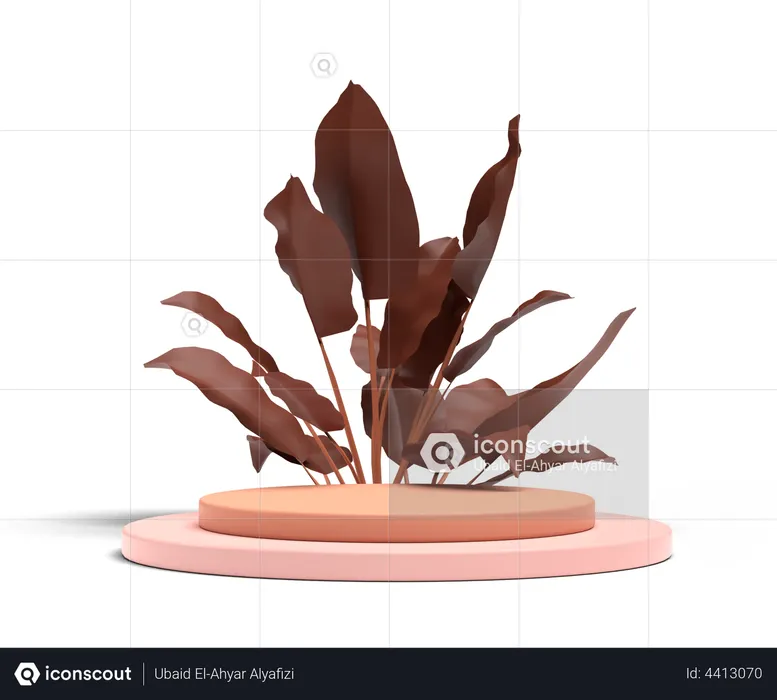 Podium Display  3D Illustration