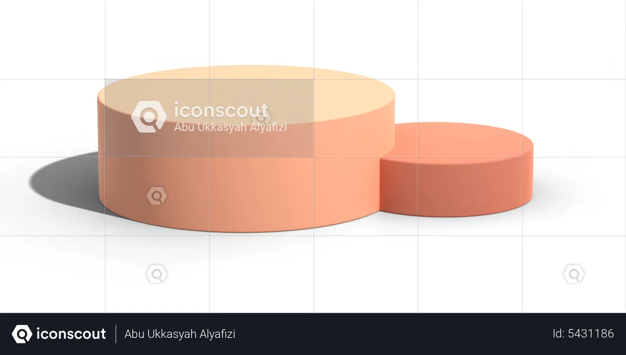 Podium Display  3D Illustration