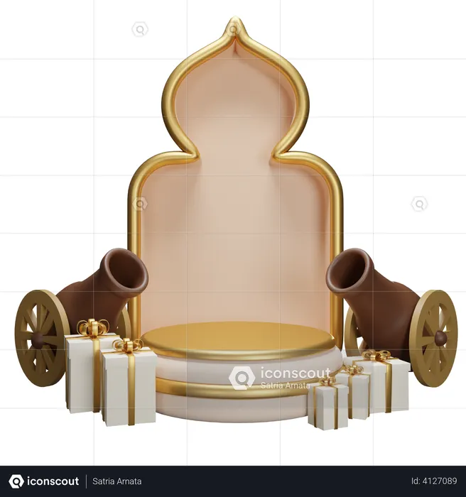 Podium For Ramadan  3D Icon
