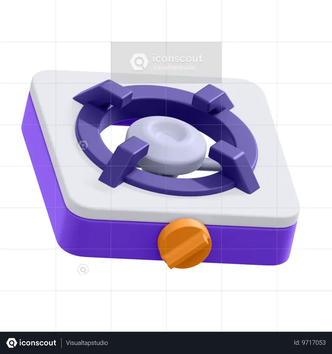 Poêle  3D Icon