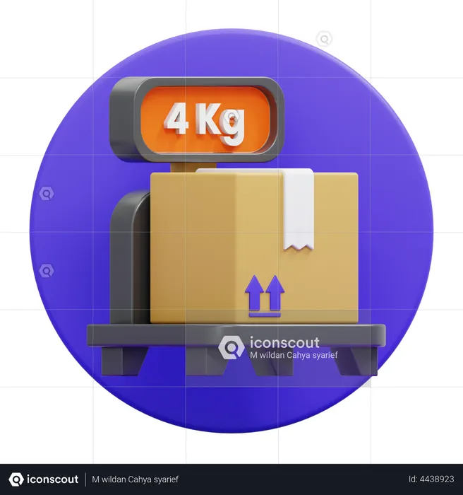 Poids de 4 kg  3D Icon