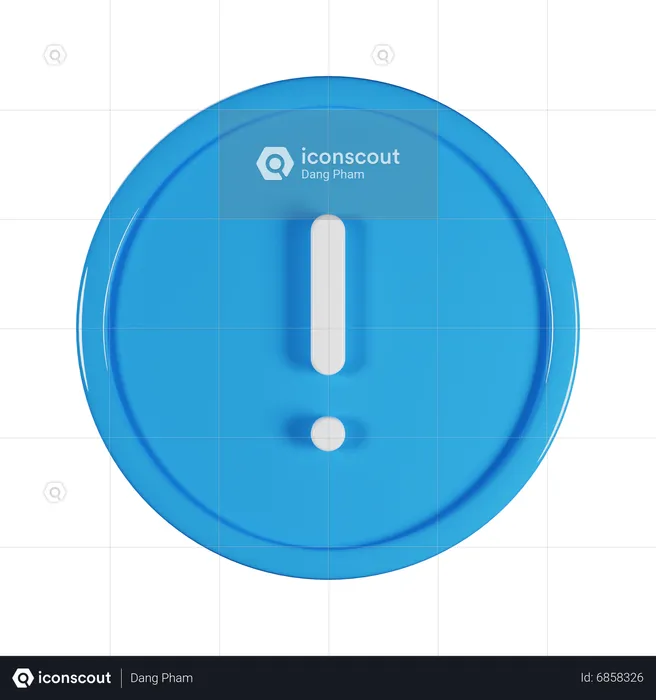 Point d'exclamation  3D Icon