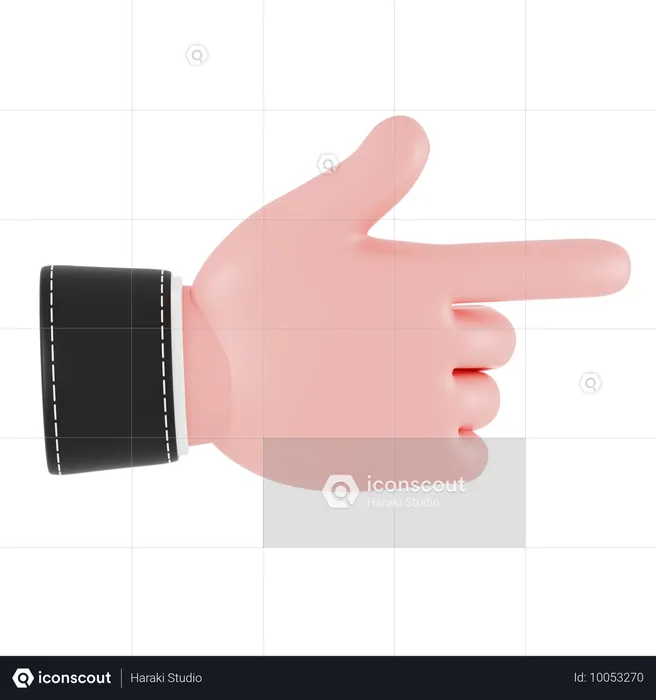 Point Hand Gesture  3D Icon