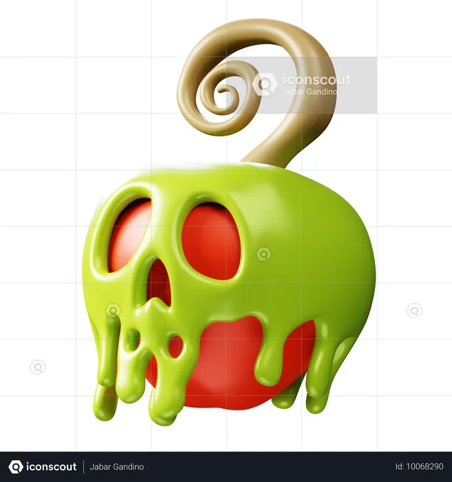 Poison Apple  3D Icon