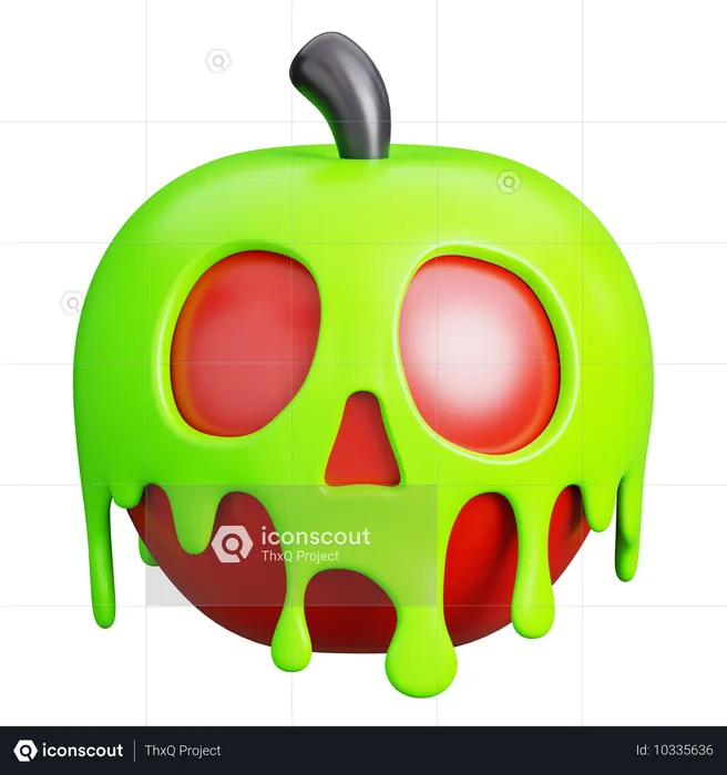 Poison Apple  3D Icon