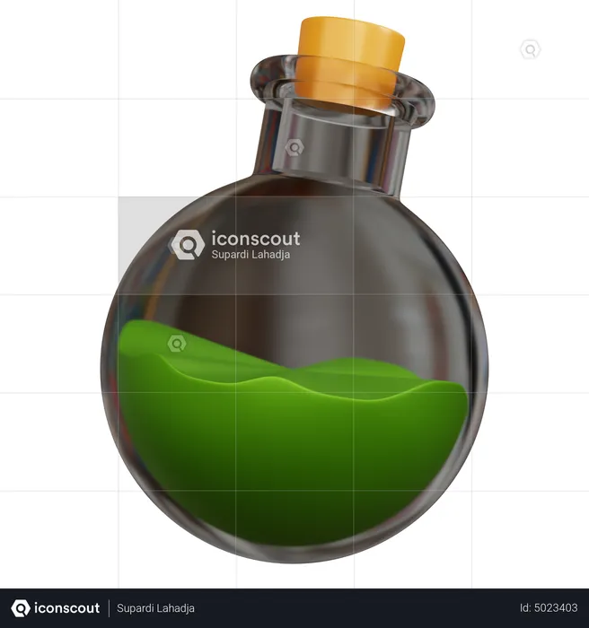 Poison Bottle  3D Icon