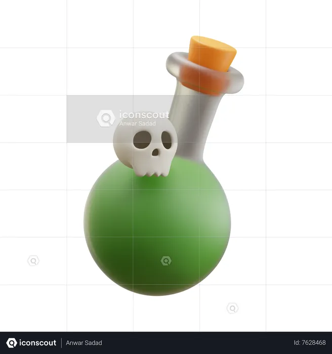 Poison Bottle  3D Icon