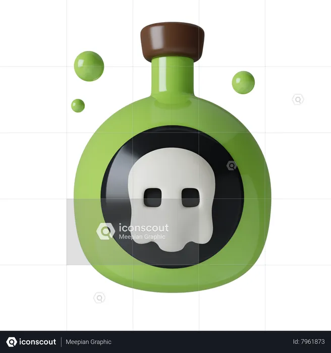 Poison Bottle  3D Icon