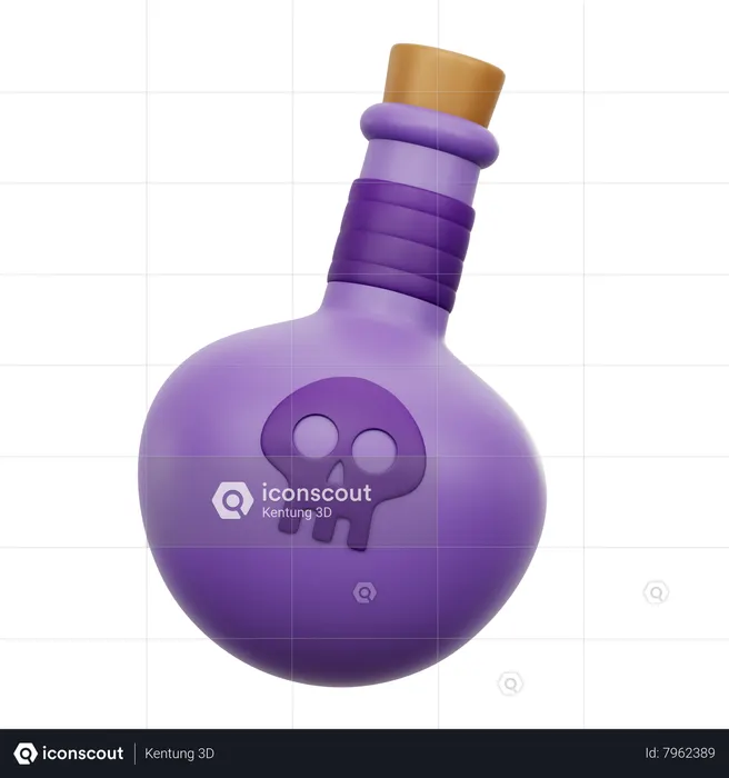 Poison Bottle  3D Icon