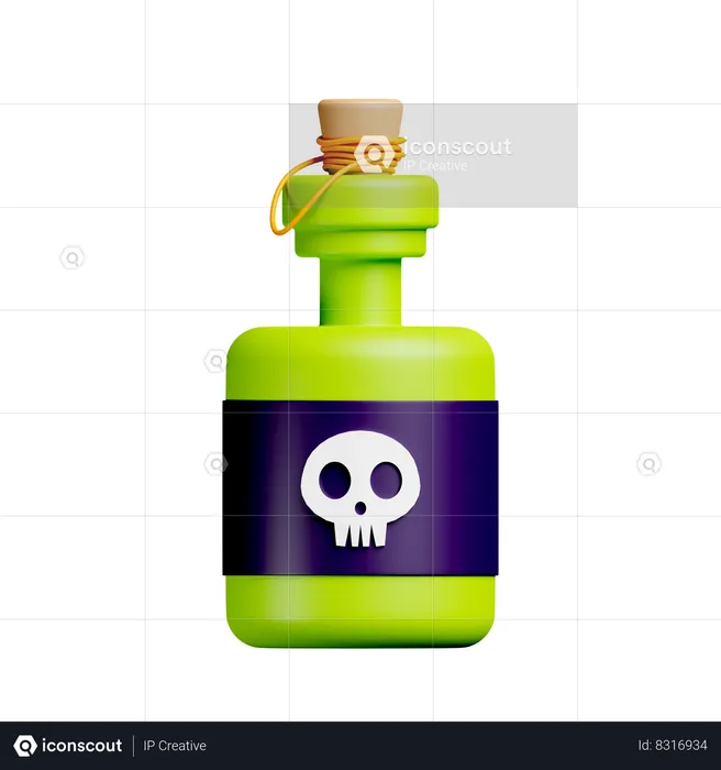 Poison Jar  3D Icon