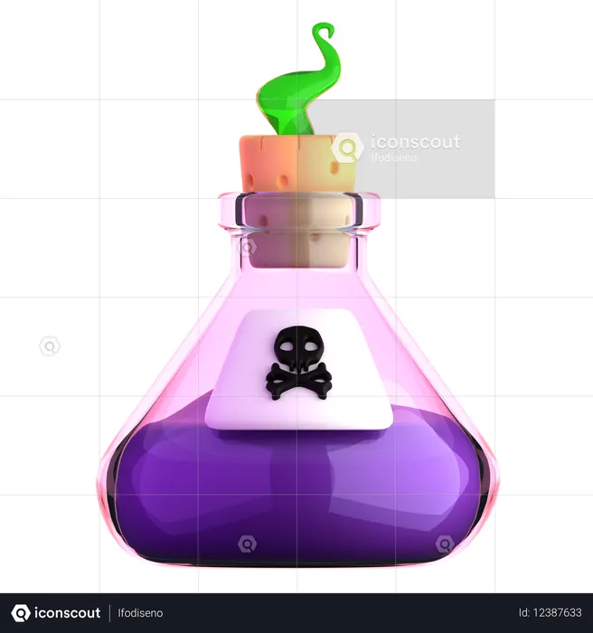 Poison Potion  3D Icon