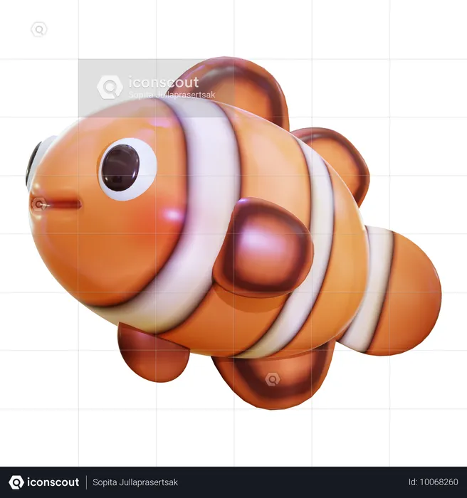 Poisson clown  3D Icon