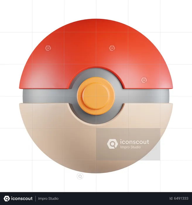 Pokebola  3D Icon
