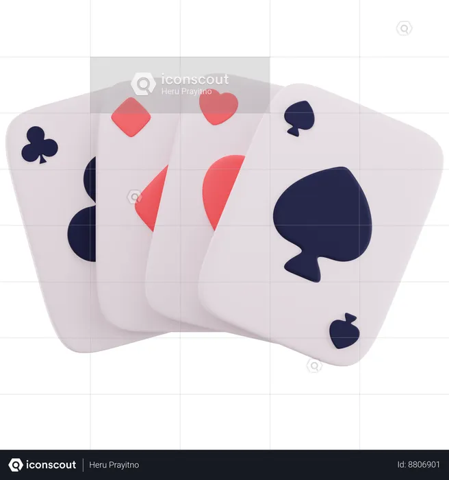 Poker Card  3D Icon