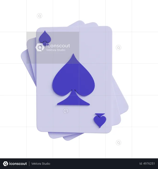 Poker Card  3D Icon