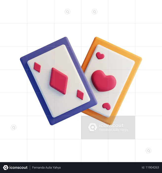 포커 카드  3D Icon