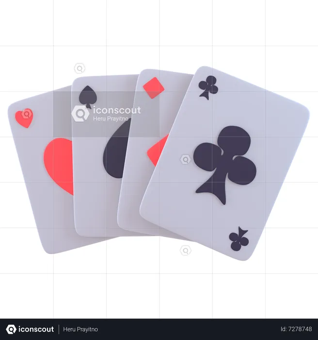 Pokerkarte  3D Icon