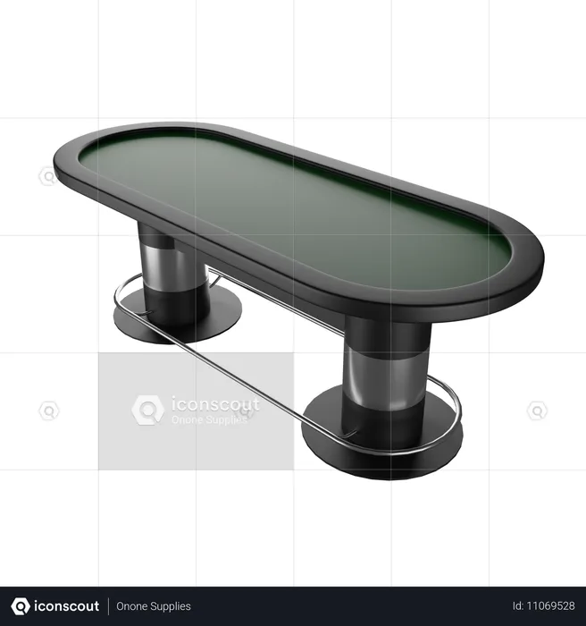 Pokertisch  3D Icon