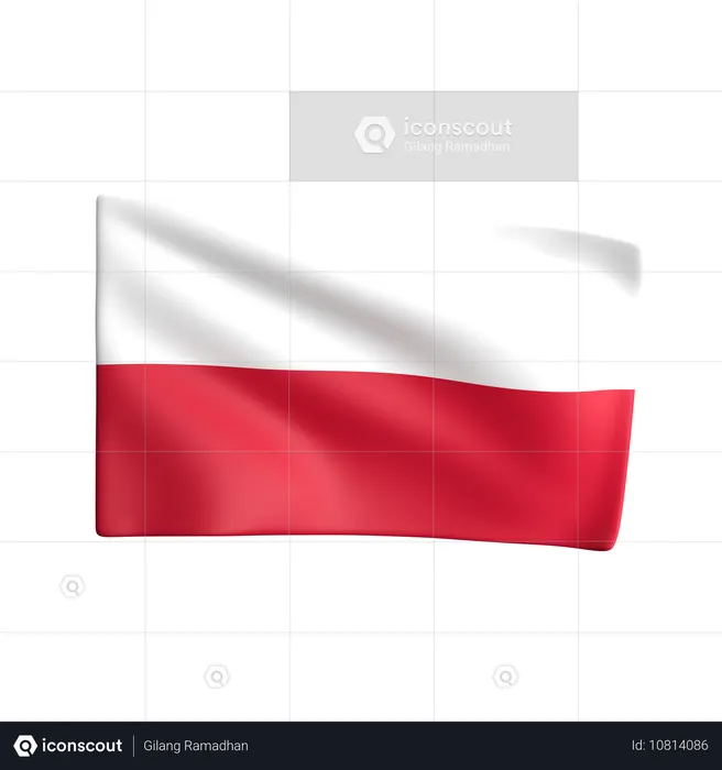 Poland Flag 3D Icon