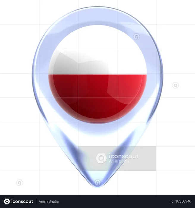 Poland Flag 3D Icon