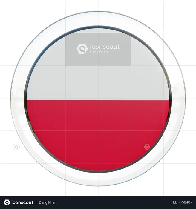 Poland Flag Flag 3D Illustration