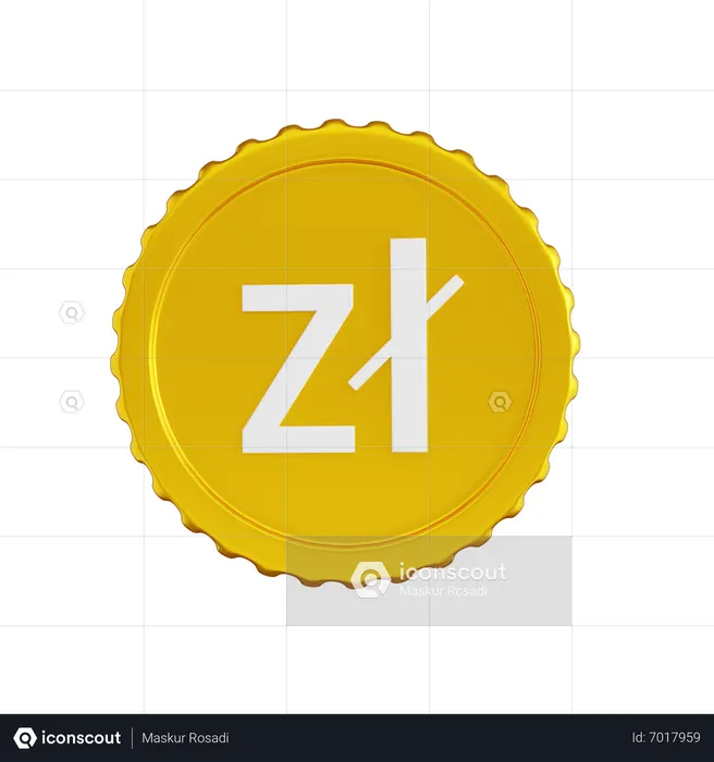 Poland Zloty Coin  3D Icon