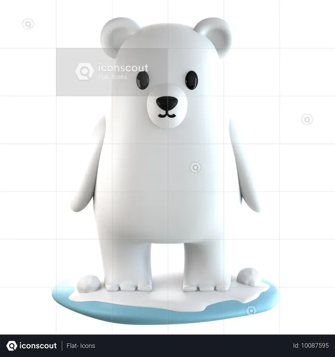 북극곰  3D Icon