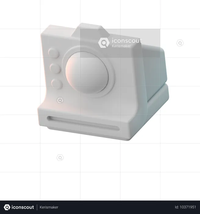 Polaroid Camera  3D Icon