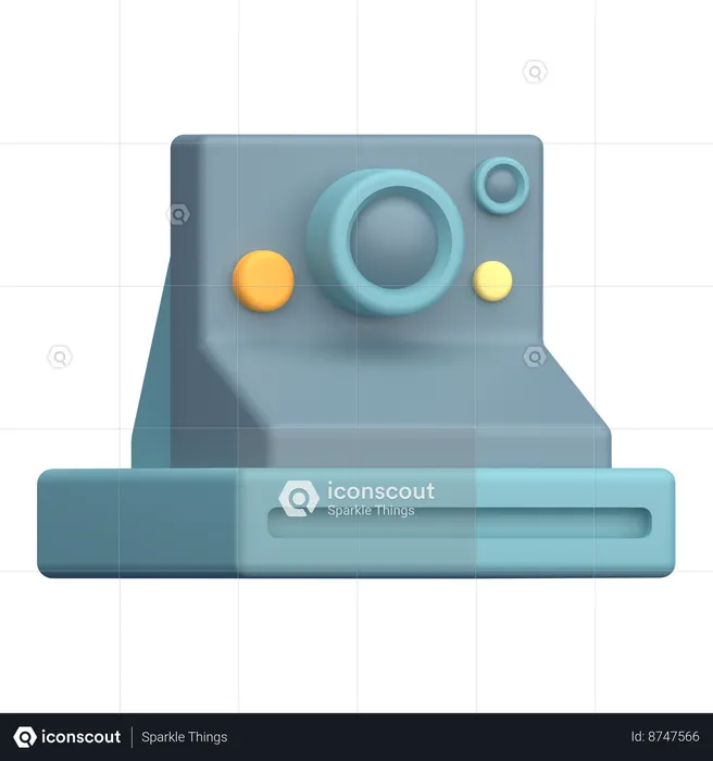 Polaroid Camera  3D Icon