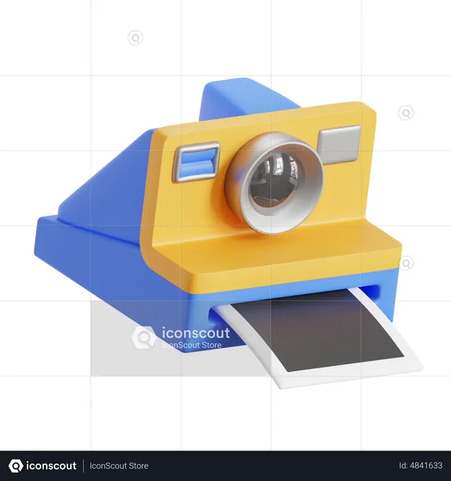 Polaroid Camera  3D Icon