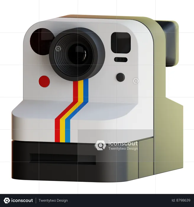 Polaroid Camera  3D Icon