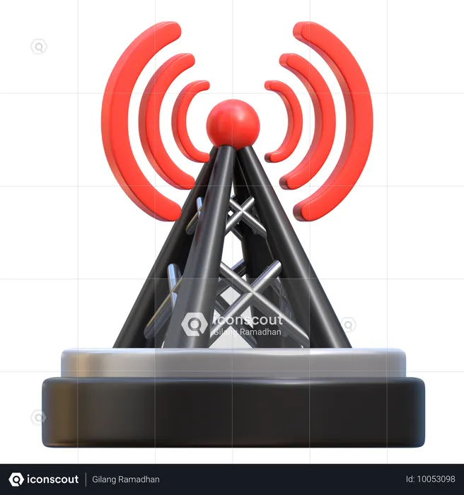 Pôle réseau  3D Icon