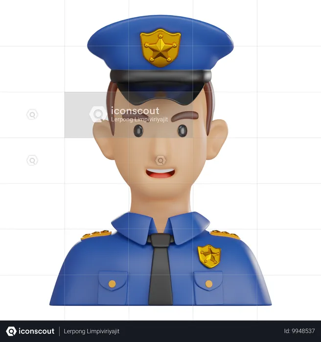 Police  3D Icon