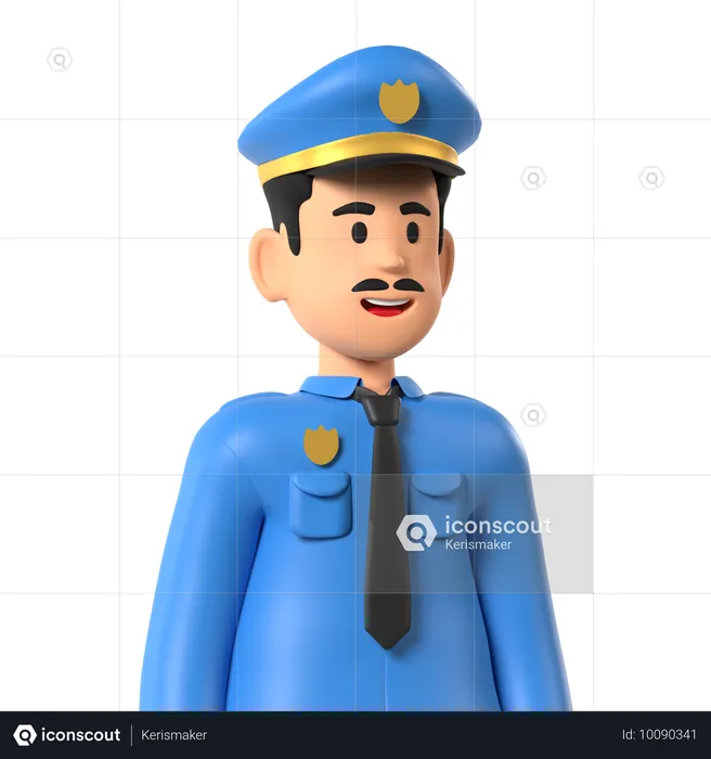 Police  3D Icon