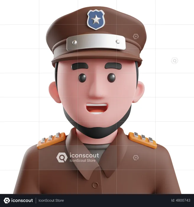Police  3D Illustration