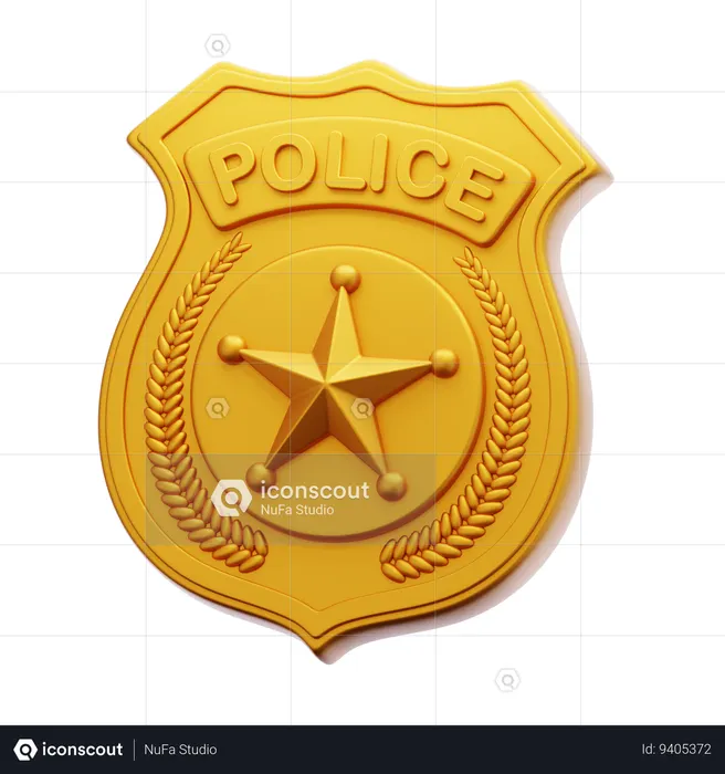 POLICE BADGE  3D Icon