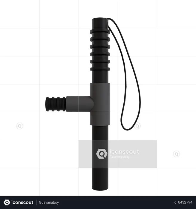 Police Baton  3D Icon