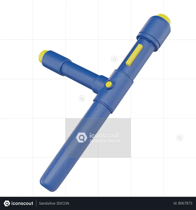 Police Baton  3D Icon