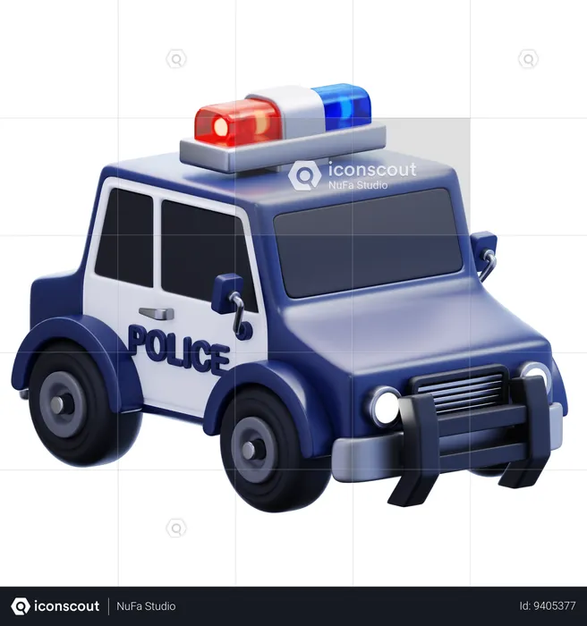POLICE CAR  3D Icon