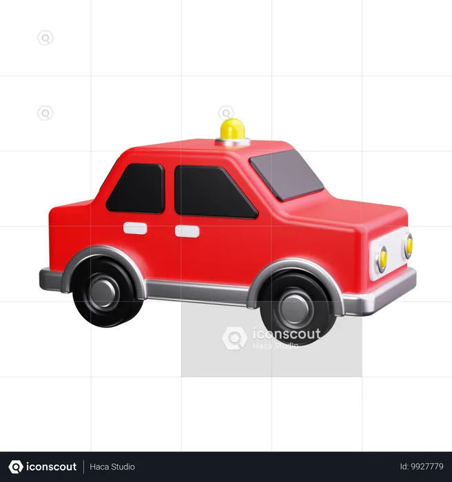 警察車両  3D Icon