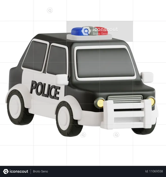 警察車両  3D Icon