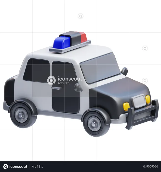 Police Car  3D Icon